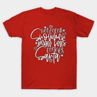 words that describe the Christmas season T-Shirt